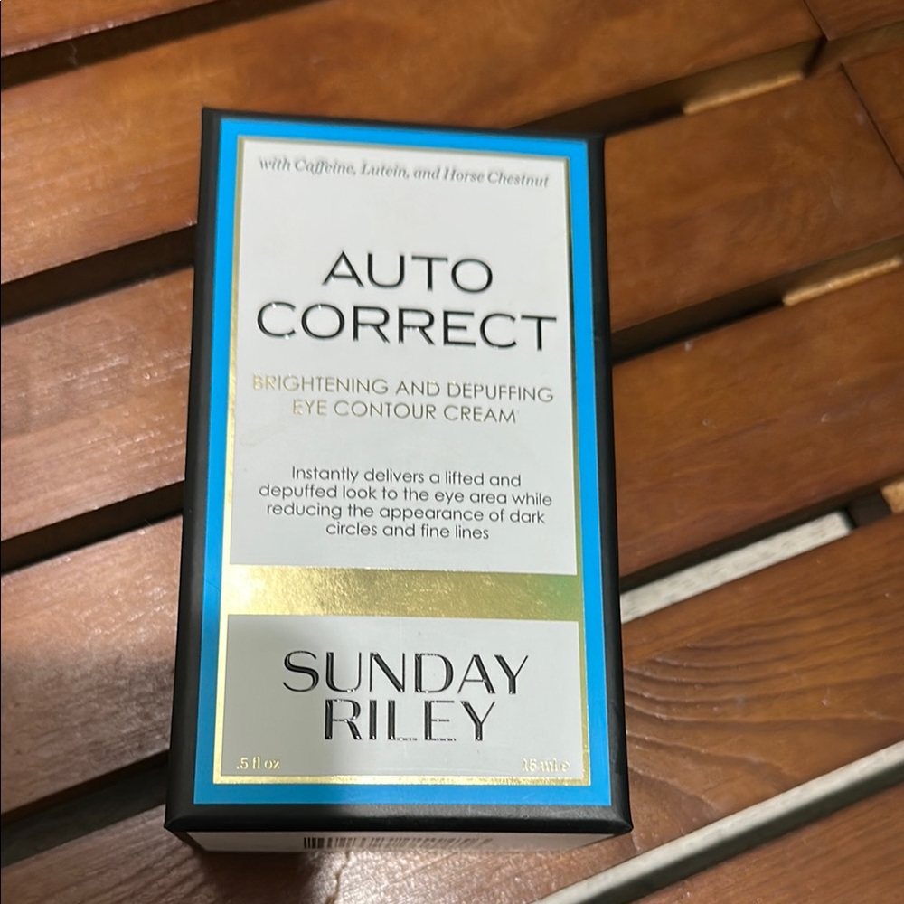 👁️NWT Sunday Riley Auto Correct Eye Cream .5fl oz 👁️